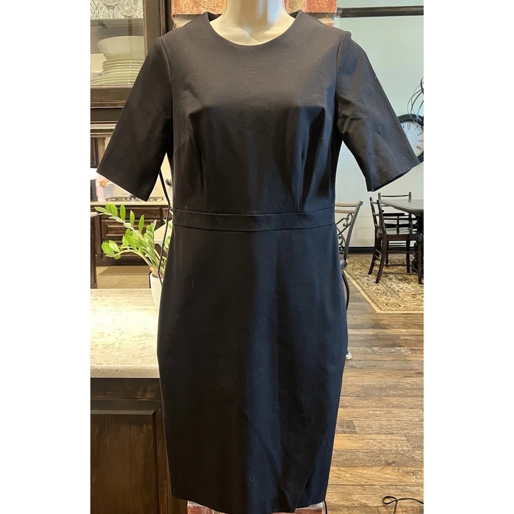 Banana Republic Black Pote Shift Dress Office Career Size 6